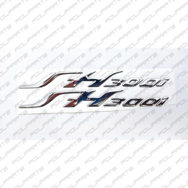 Adesivi Moto Coppia Stickers Emblema Decorativo in Resina 3D Scritta SH300i Set di 2 pezzi - immagine 8