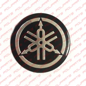 Adesivo in Acciaio Inox Stemma Logo Decal YAMAHA Effetto 3D in Rilievo