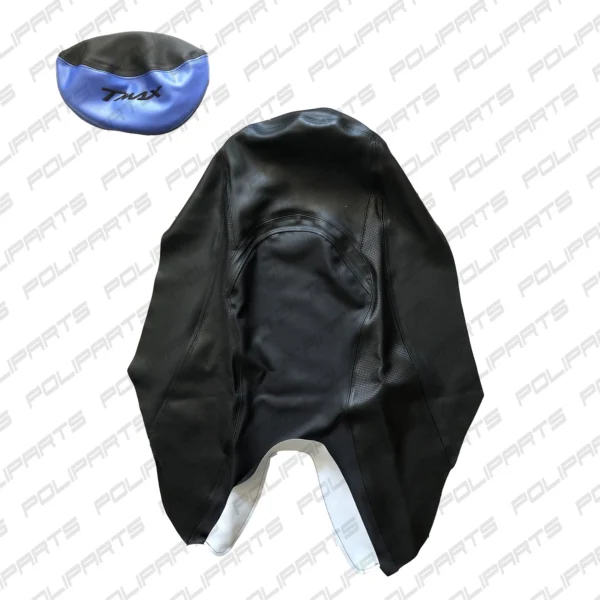Coprisella Colore Nero con Cuscinetto di Vari Colori per Yamaha T-MAX TMAX 500 Anno da 2001 a 2007 - immagine 9
