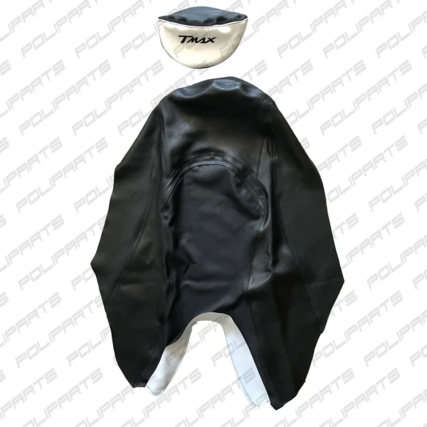 Coprisella Colore Nero con Cuscinetto di Vari Colori per Yamaha T-MAX TMAX 500 Anno da 2001 a 2007 - immagine 5
