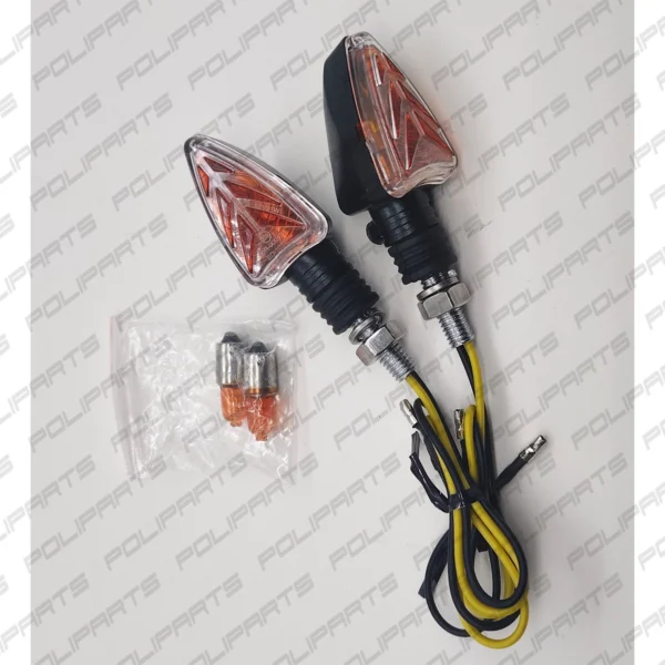 Coppia Frecce Arrow Gambo Corto Universali Omologate per Moto Scooter - immagine 4