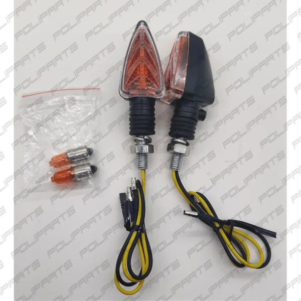 Coppia Frecce Arrow Gambo Corto Universali Omologate per Moto Scooter - immagine 3