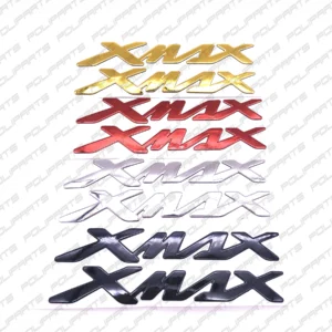 Adesivi Stickers Scritta XMAX in Resina 3D Impermeabile per YAMAHA X-MAX X MAX 125 250 300 400 - 2 pezzi